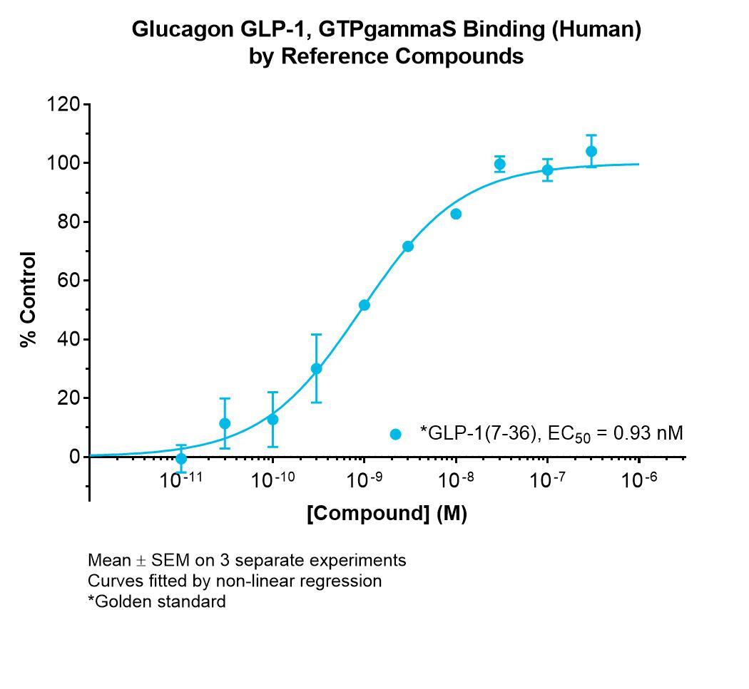 glp 1 assay GLP-1 Human Glucagon GPCR GTPgammaS Agonist LeadHunter Assay